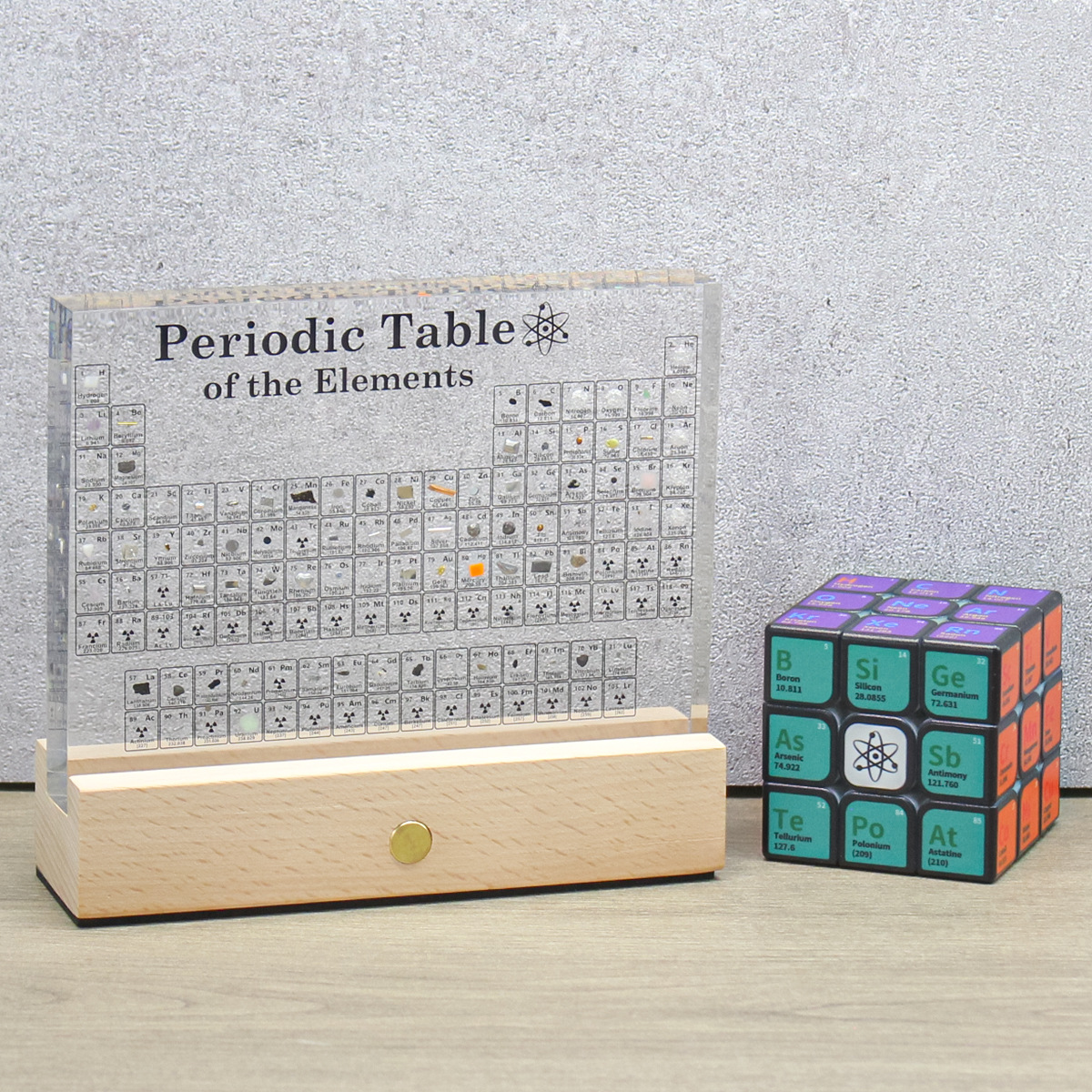 New Junior High School and High School Chemistry High-Transparency Periodic Table Physical Ornaments Products Girls and Boys Birthday Creative Gifts