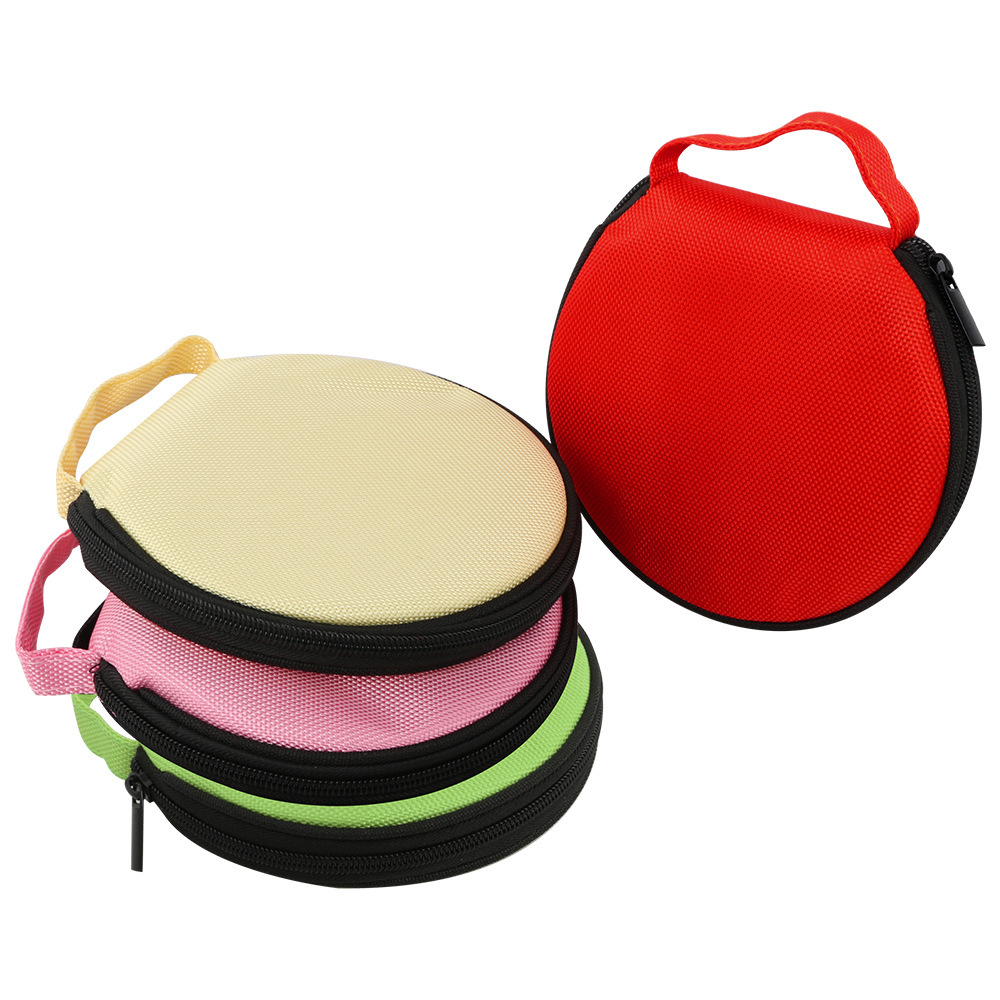 Car Cd Bag Storage Disc Storage Box Large Capacity Oxford Cloth Car Cd Bag Board Home Car Round Disc Bag