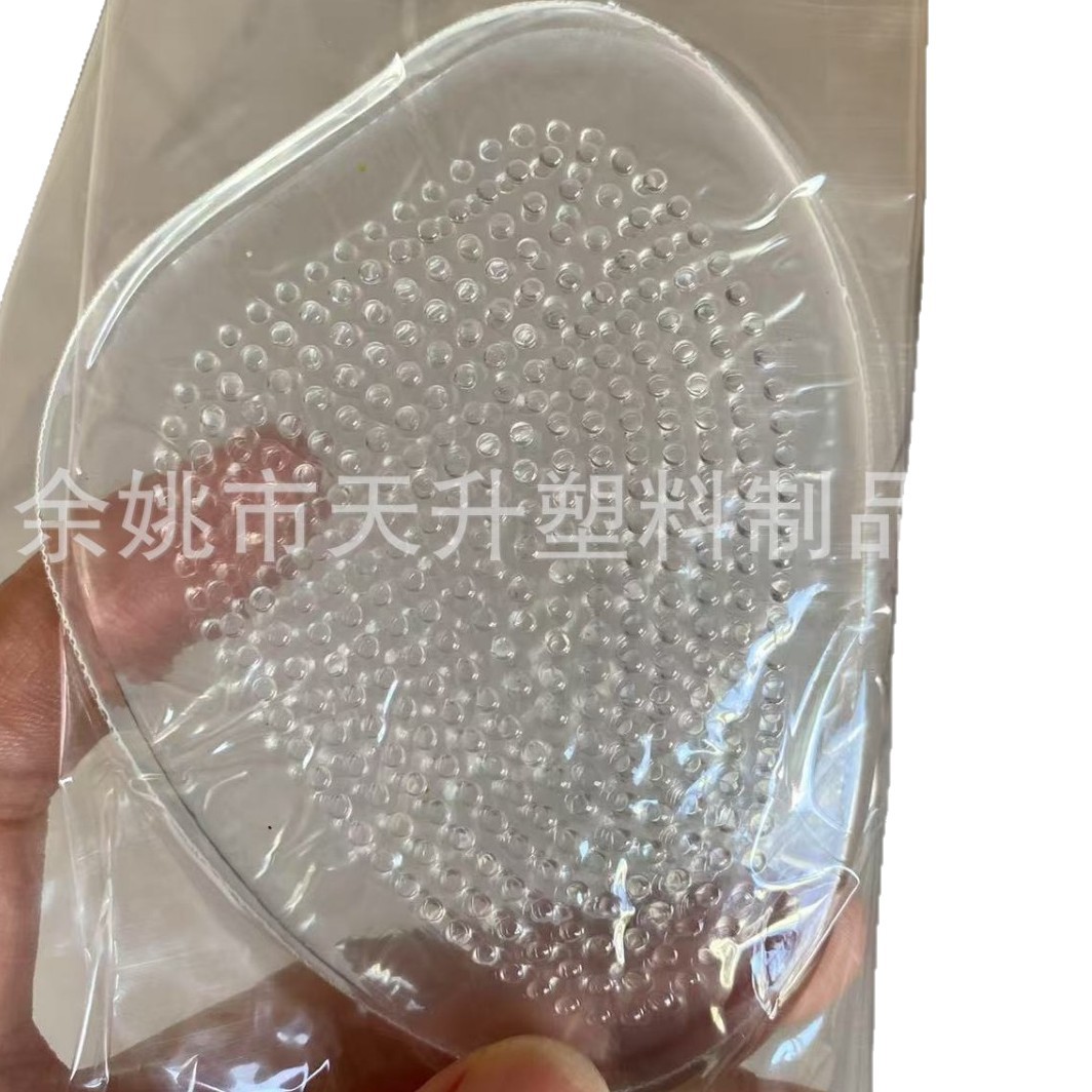 Front Half Pad Half Size Pad Silicone Transparent Anti-Slip Insole Super Soft Thickeneded Size Adjustment Anti-Foot Pain Half Size Forefoot Pad