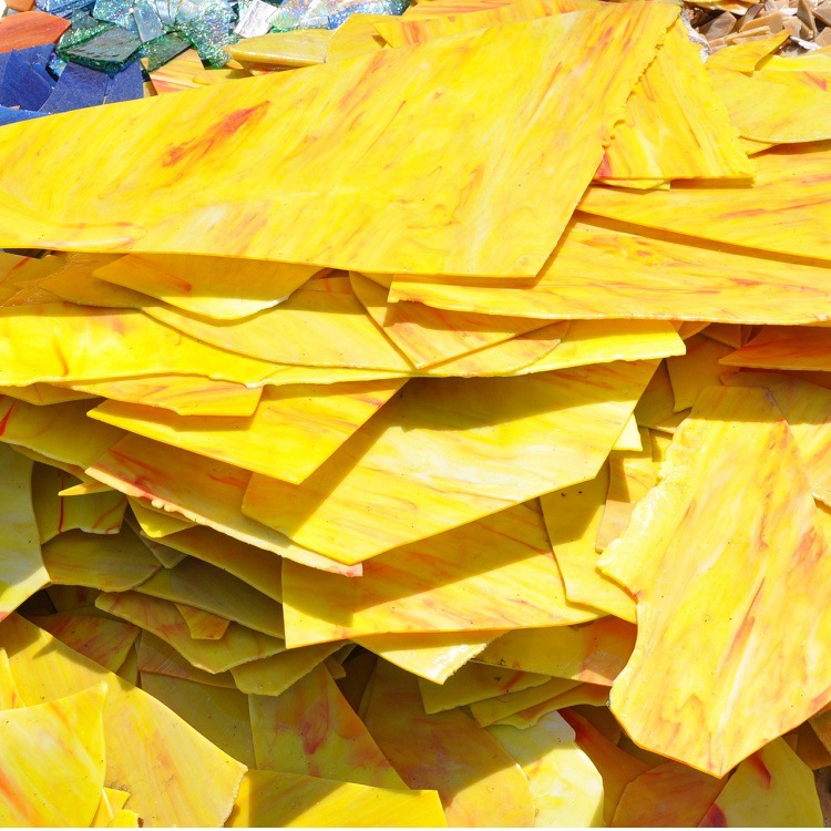 Ready Supply of DIY Colorfuled Glass Scraps, Broken Glass Glaze, Colorfulful Handmade Colorfuled Glaze Translucent