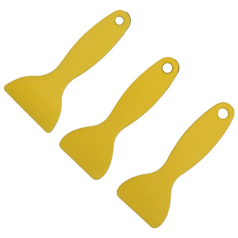 Car film tool gourd hard scraper lengthened thickened triangle plastic small yellow shovel scraper hand account small scraper