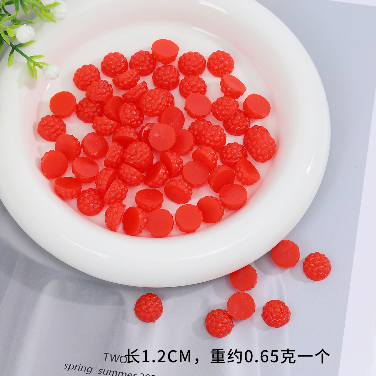 Pvc Artificial Mini Raspberry Blueberry Half Mulberry Fruit Model Shooting Props Food Toy DIY Accessories Wholesale