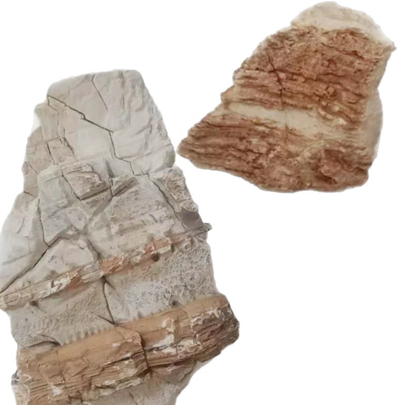 Thousand-Layer Stone, Unique Stone for Garden Villa Landscape, Large Rockery Stone, Bonsai, Hand-Carried Block, Green-Gray Thousand-Layer Landscape Stone