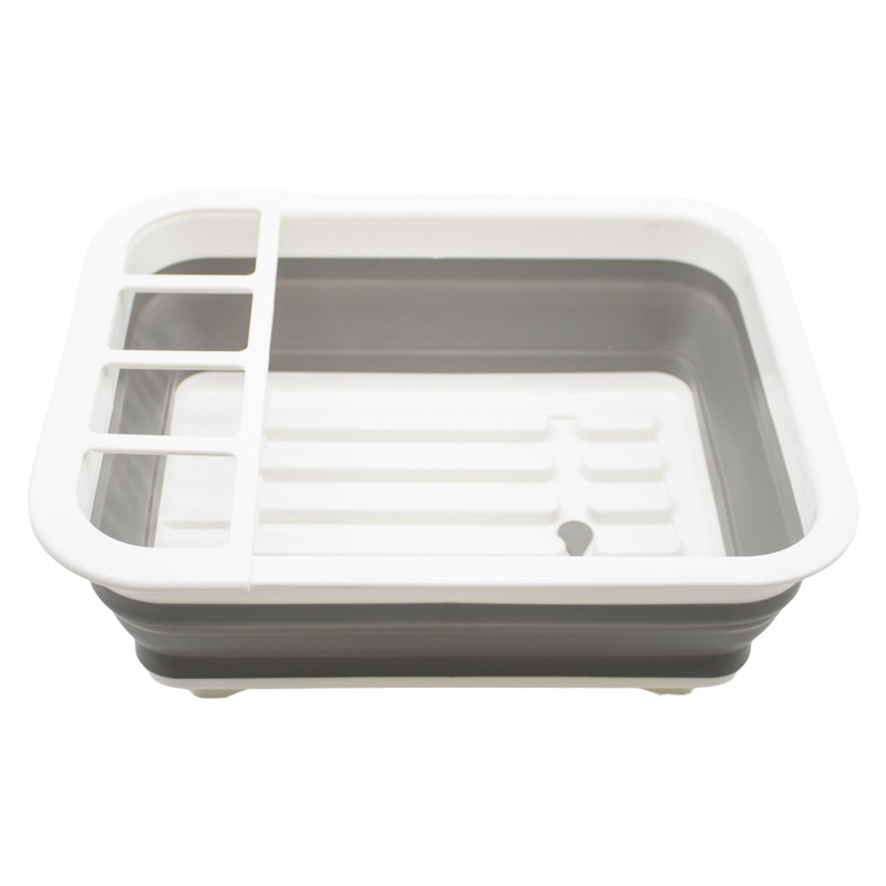 Factory Wholesale New Version Multifunctional Folding Drain Bowl Rack Storage Rack Telescopic Dish Rack Tableware Storage Rack