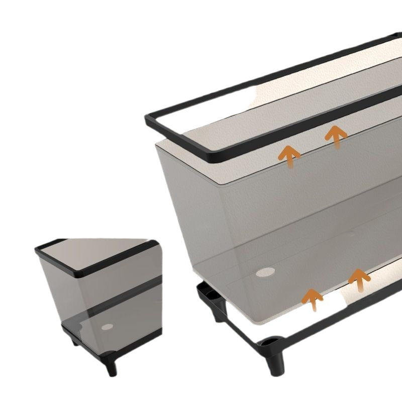 Acrylic Transparent Fish Tank Plastic Goldfish Tank Living Room Small Household Ecological Tank Bottom Drainage Desktop Water Tank