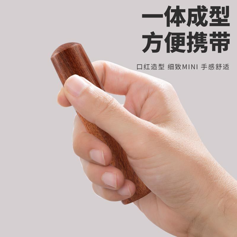 Ebony Coffee Cloth Powder Needle Lipstick Pine Powder Needle Stainless Steel Agglomeration Needle Type Powder Cloth Coffee Machine Accessories