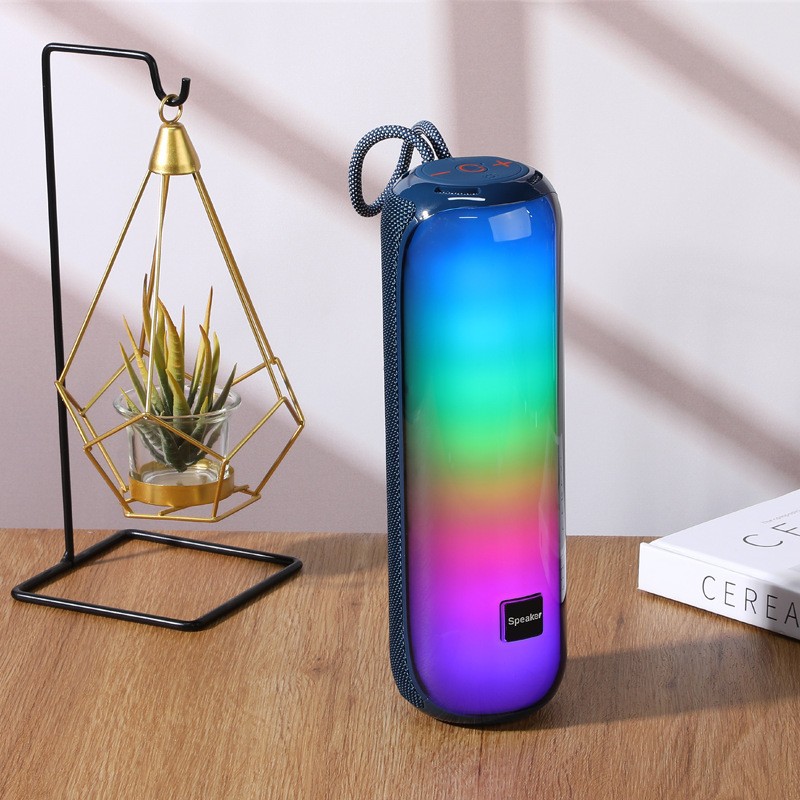 New M9 Bluetooth Speaker for Home and Outdoor Use, Colorful Subwoofer, Wireless Mini Portable Card Speaker with High Volume