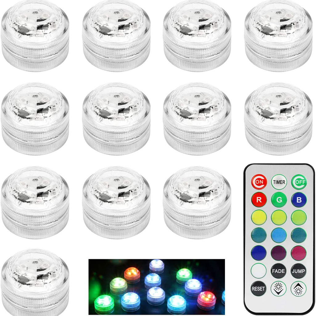 Подводный свет с алмазной ручкой, цветной, с пультом, таймер, лампа для ванны, плавающий свет для травы