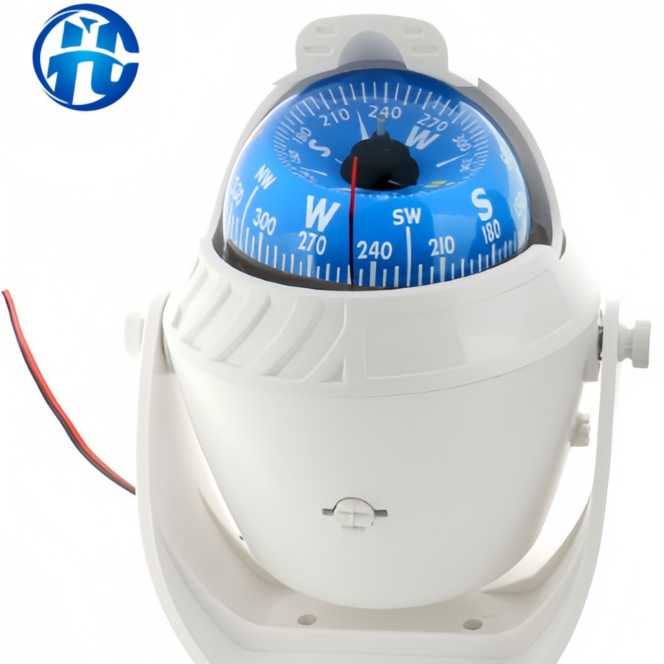 Lc760 Vehicle-Mounted Marine Compass Guide Ball with Led Light Adjustable Magnetic Declination Marine Yacht Magnetic Compass Strong Magnet