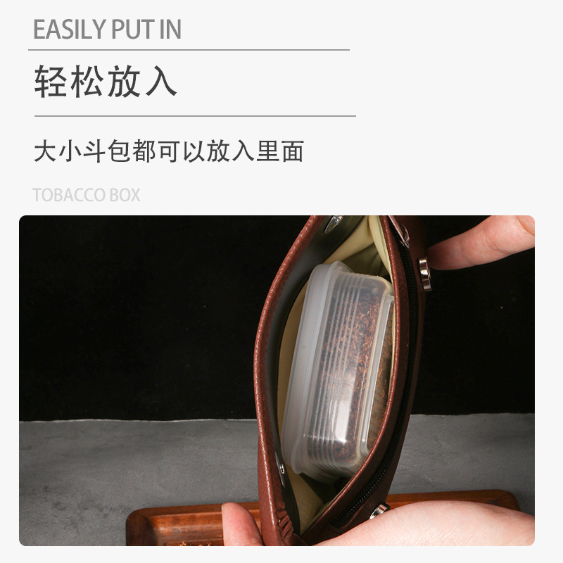 Cigarette Box Pipe Accessories Moisturizing Pe Sealed Soft Cover Tobacco Box Men's Portable Ready-Made Wholesale Tobacco Box