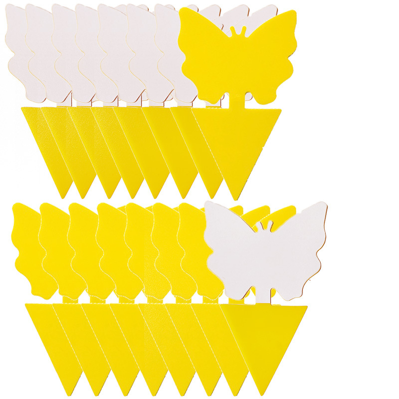 Липкая ловушка для насекомых, специальная форма, желтая двусторонняя ловушка для насекомых, липкая лампа для уничтожения комаров и мух, завод-изготовитель