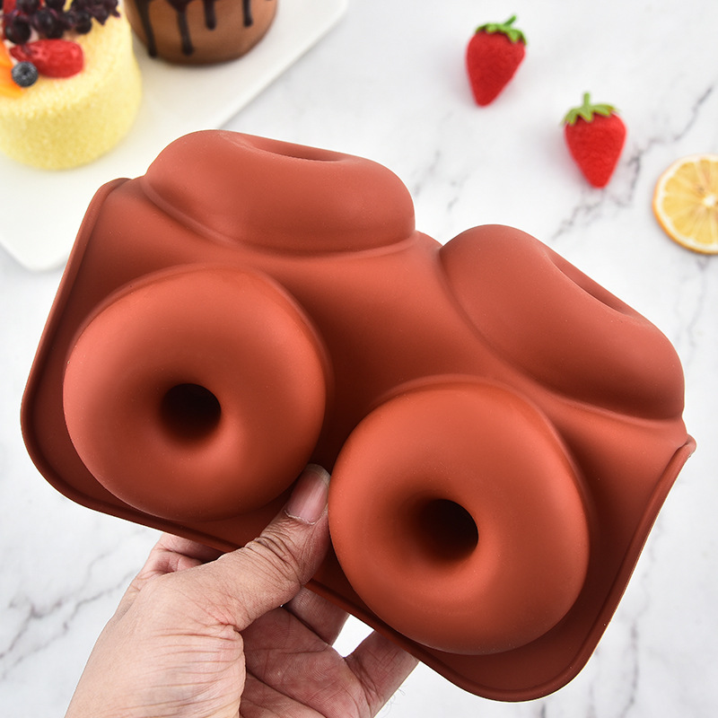 Food Grade High Temperature Resistant Silicone Cake Mold Wholesale Donut Biscuit Mold DIY Oven Baking Tools