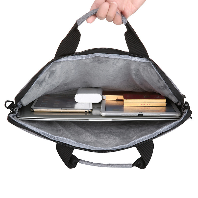 Lightweight Portable Shoulder Ultrabook Inner Bag Shoulder Crossbody Laptop Bag 15.6 Inch Waterproof Oxford Cloth