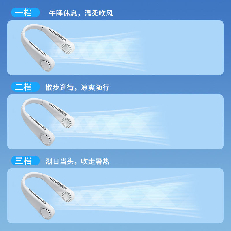 F2 Hanging Neck Fan Cooling Bladeless Fan Hanging Neck Fan Portable Hanging Neck Fan New Hanging Neck Fan Wholesale