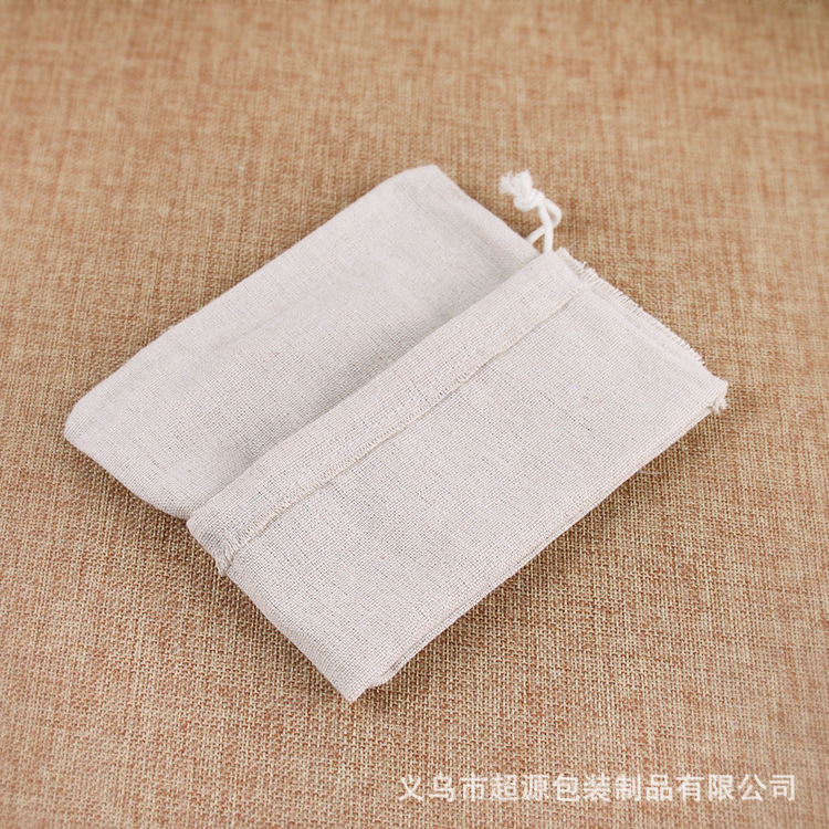 Cotton linen bag small Cup bag jewelry bag storage bag drawstring handmade brocade bag play bag plate bead bag