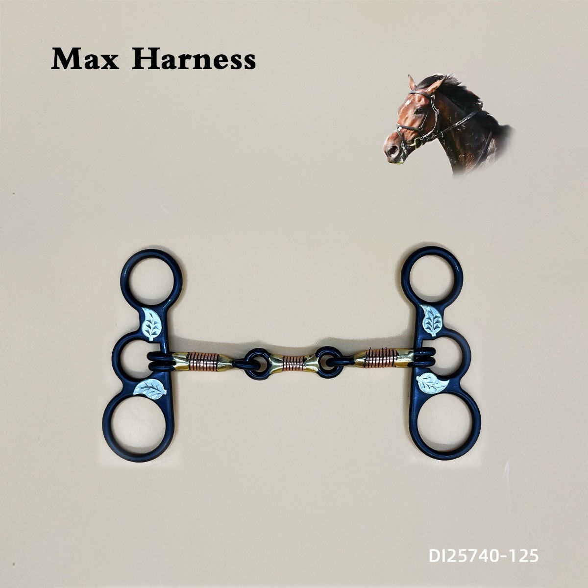 Factory wholesale equestrian supplies horse mouth stainless steel horse supplies cross-border exclusively for British horse chewing durable harness