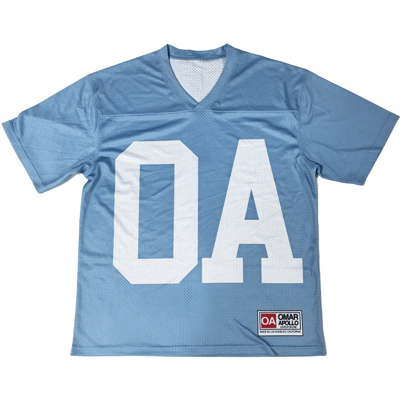[Factory Store] Customized Famous Name Sublimation Mesh Breathable T-Shirt American Football Uniform Rugby Uniform Fan Version