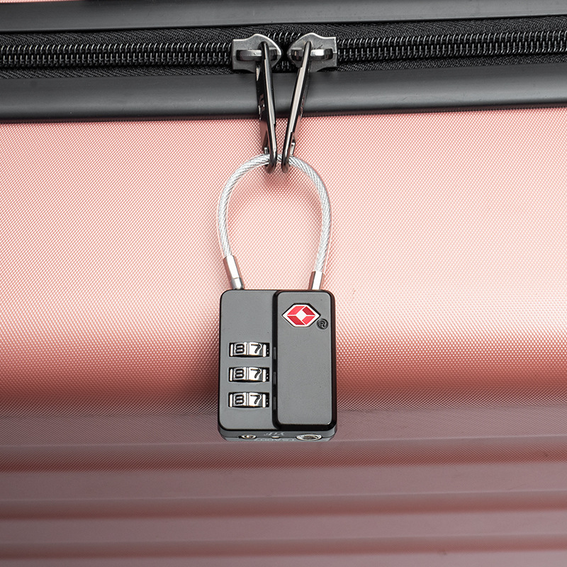 New tsa travel luggage accessories customs padlock luggage password lock multi-purpose three-digit password padlock