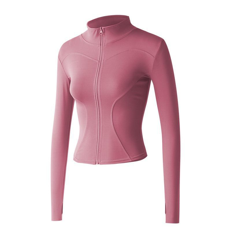 New Sports Coat Women's Spring and Autumn Fitness Suit Stand Collar Casual Running Jacket Quick-drying Tight Yoga Top