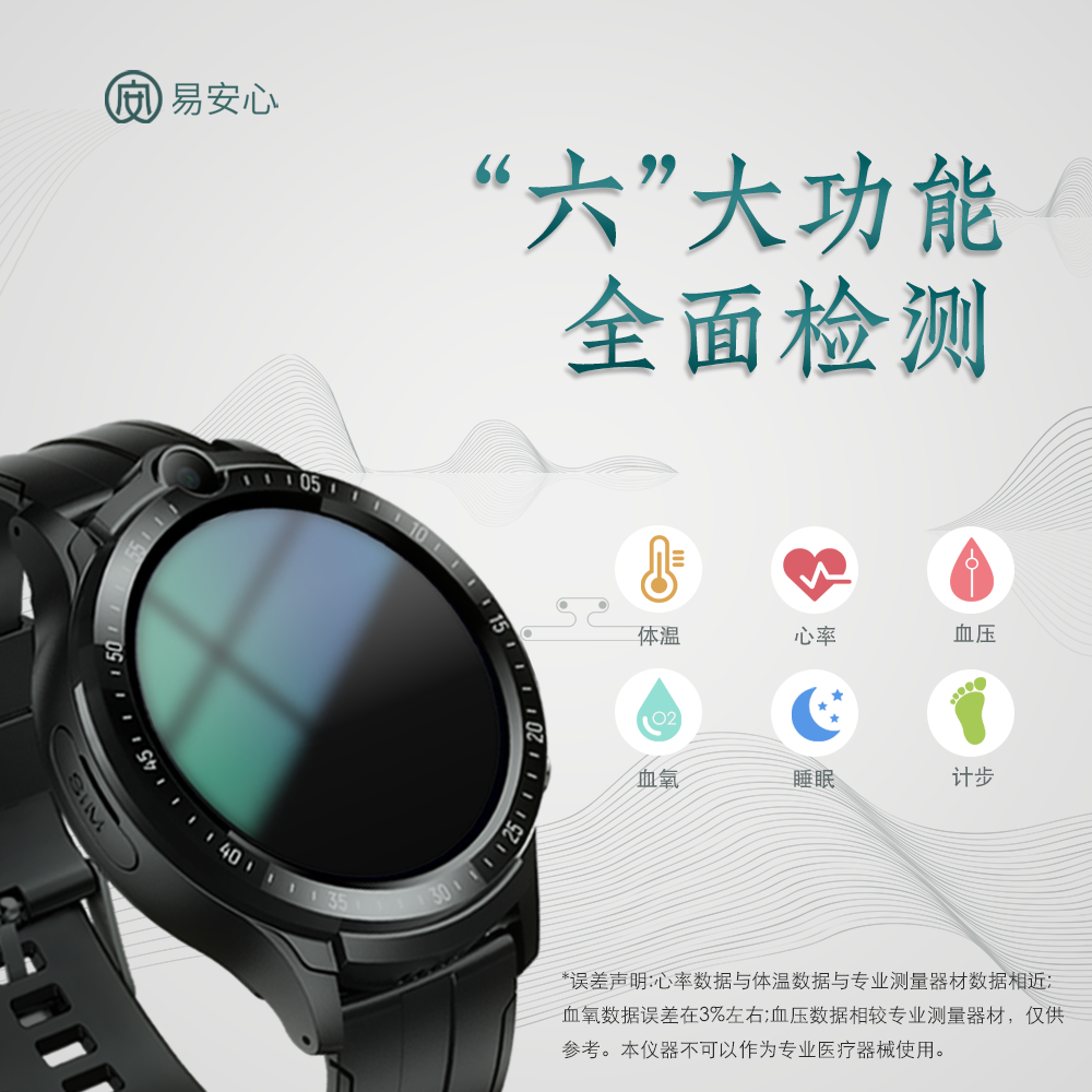 Yixin 5g Safety Watch for the Elderly, Automatic Emergency Call When Falling, One-Click Active Emergency Call, Gps Positioning Watch