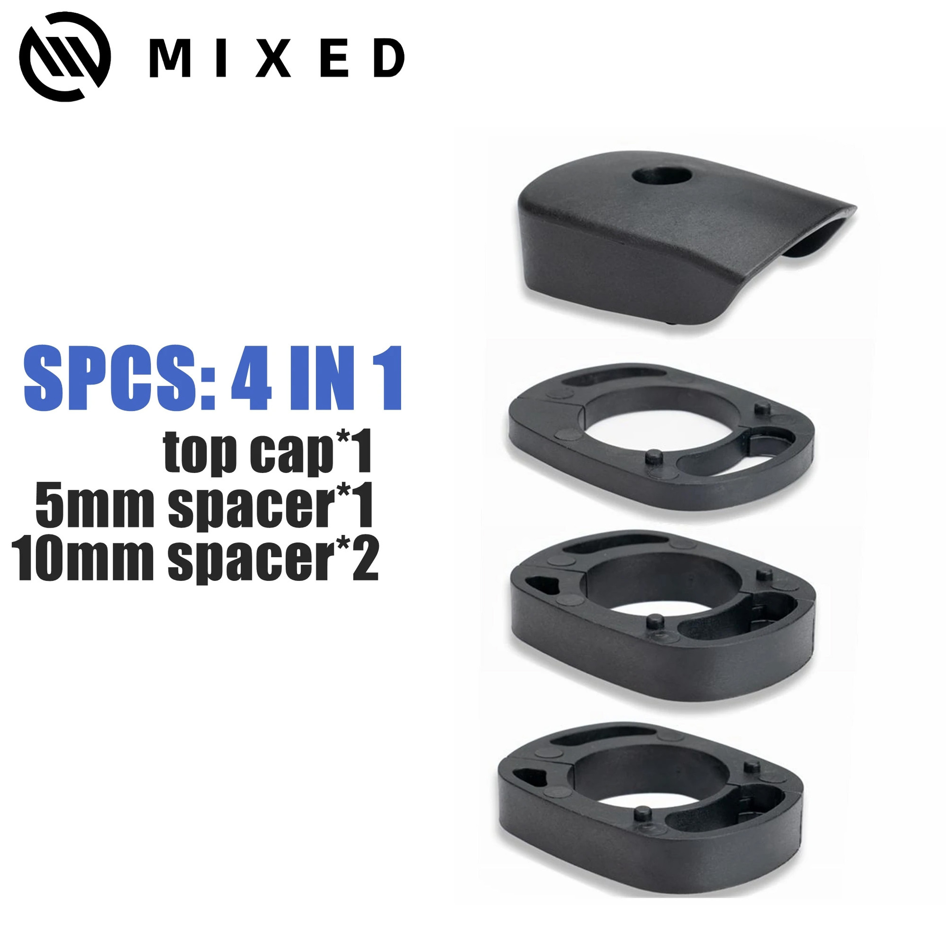 Road Bicycle Integrated Bent Handlebar Inner Routing Washer 28.6 mm Front Fork Bowl Set Lifting Gasket Cycling Accessories