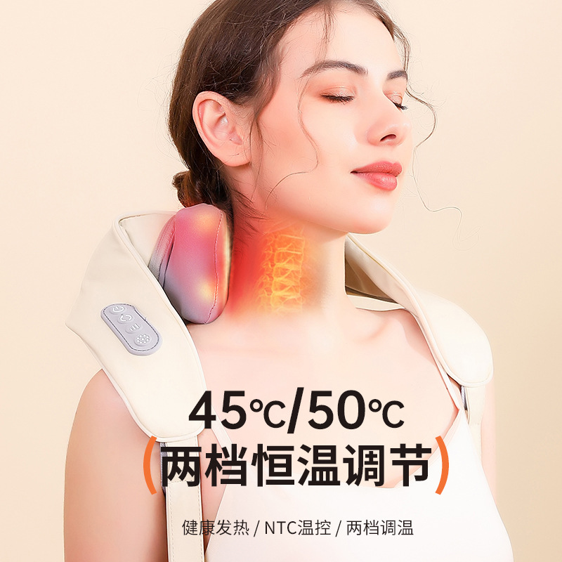 New oblique square machine massage machine shoulder and neck massage machine cervical hot compress home cervical massage massage machine in stock wholesale