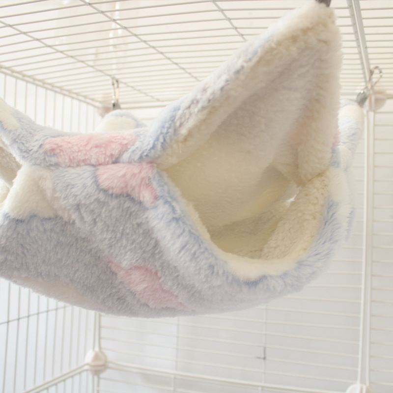 Small pet honey bag shrew sandwich hammock hanging squirrel sleeping bag double layer warm squirrel fleece-lined autumn and winter hammock