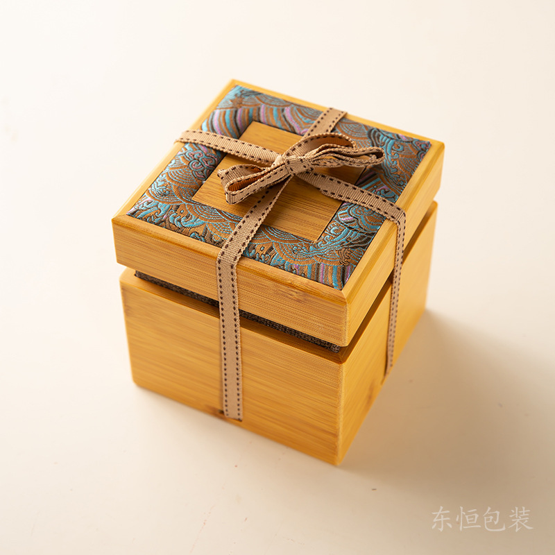Customized Packaging High-End Purple Clay Pot Packaging Box Teapot Gift Box Empty Box Tea Cup Crafts Porcelain Gift Box Bamboo