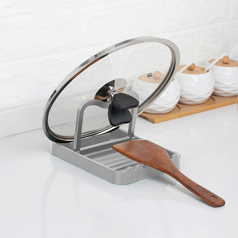 Pot Lid Rack Table Top Spoon Shovel Storage Rack Spoon Shovel Bracket Multifunctional Drying Rack Bracket Kitchen Storage Artifact