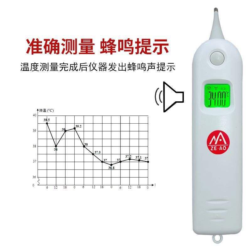 Electronic Thermometer for Cattle, Sheep, and Veterinary Use, Household Pet Medical Thermometer, Pig Thermometer, Anal Thermometer