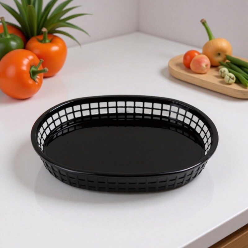 Прямые поставки фабрики корзина для жареной курицы закусочная пластиковая корзина