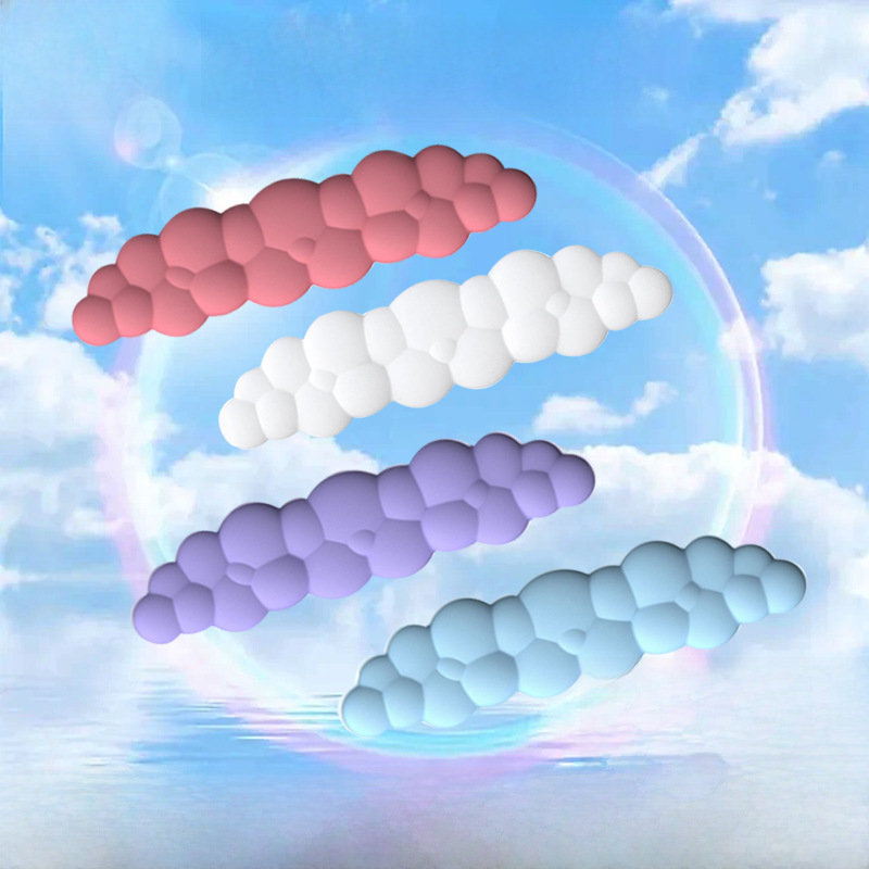 Cloud Keyboard Typing Wrist Rest Mouse Silicone Wrist Support Cross-Border Hot Product Comfortable Memory Foam Hand Rest for Laptop