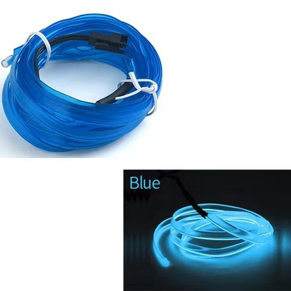 Factory Car Led Decorative Cold Light Interior Atmosphere Light 2m El Neon Light Emitting Strip Ultra-Thin Car Use