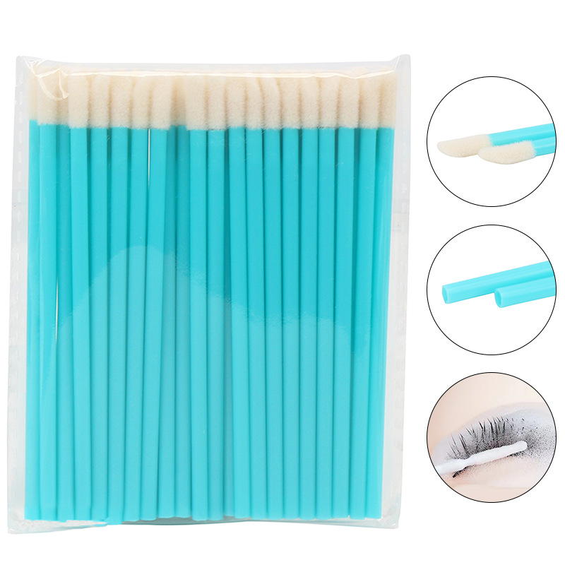 Disposable Hollow Lip Brush Portable Mini Flocked Concealer Pen Lip Glaze Eye Shadow Brush Beauty Tool