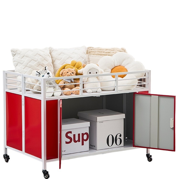 Supermarket Wholesale Cart Clearance Folding Cart Mobile Special Price Cart Clothing Store Clearance Cart Shopping Mall Wholesale Cart Display Rack