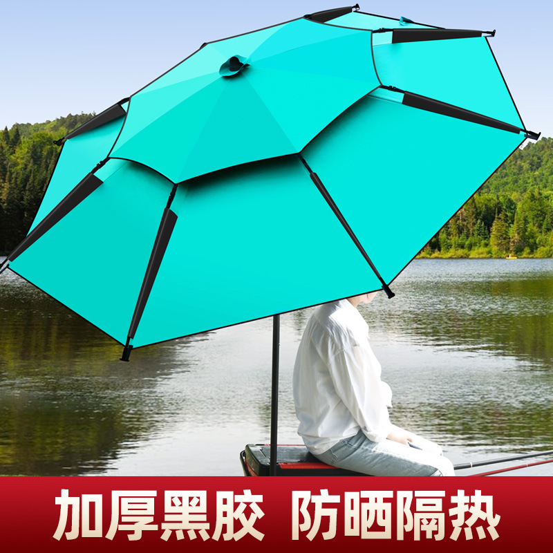 1 Fishing Umbrella Folding Large Fish Umbrella Thickened Tri-Fold Universal Fishing Umbrella for Sun Protection and Rain Protection Special for Fishing