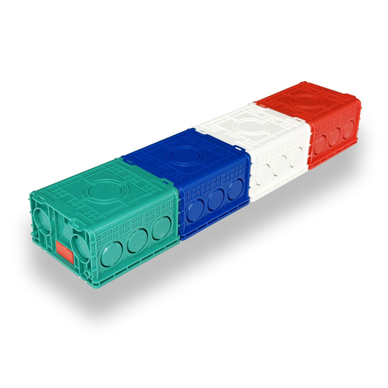 Xtf Brand National Standard 3C with Certificate and Lid Concealed Junction Box Pvc Plastic Concealed Bottom Box Switch Box Home Decoration Box