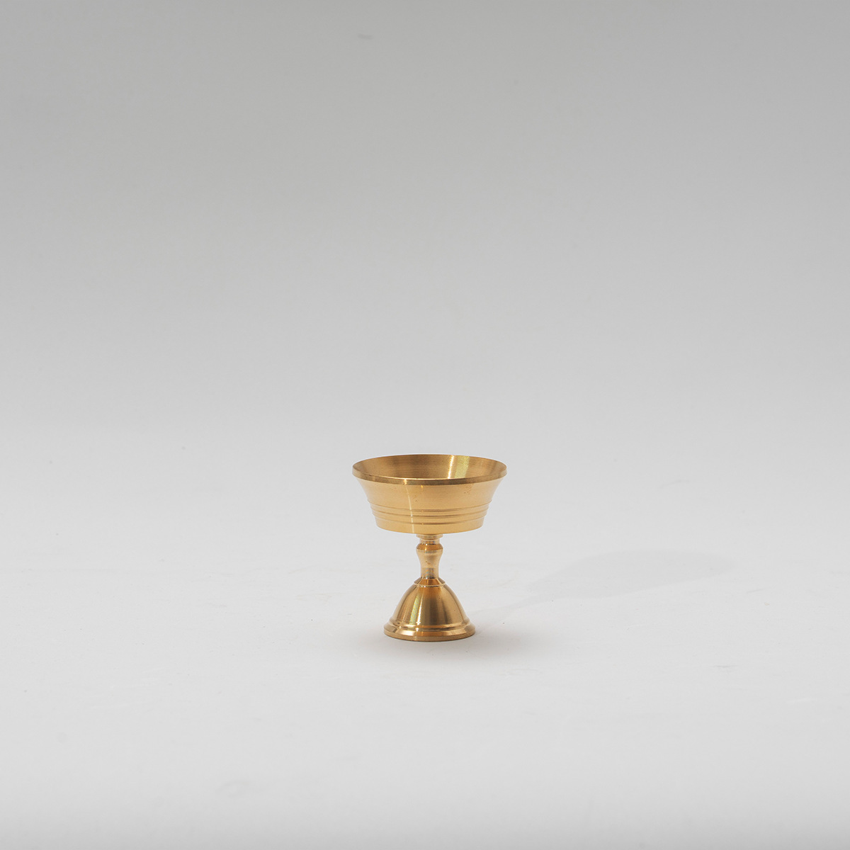 Pure Brass Butter Lamp Holder, Ever-Burning Lamp Holder, Candle Holder, Solid and Liquid Dual-Purpose Oil Cup, Tall Household Use for Buddha Worship