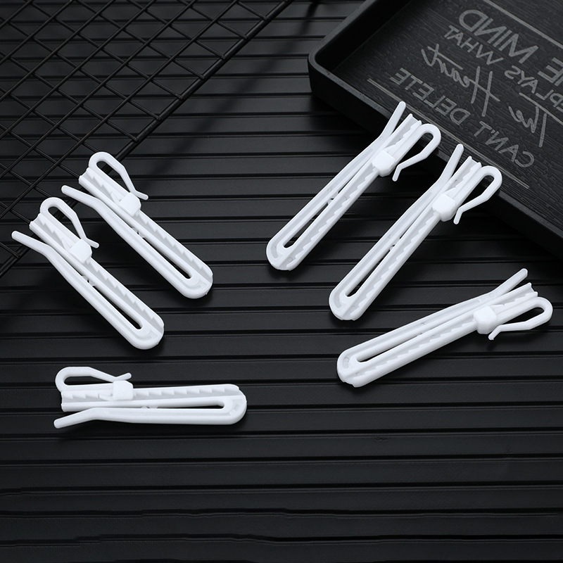 Cross-Border Packaging, High-Temperature Shaping, Korean-Style Folding Curtain Adjustment Hook, 9cm Curtain Hook Track Accessories, Pom Material