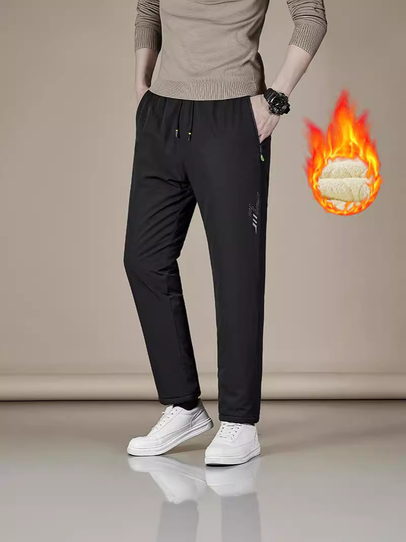 Winter Warm Lamb Wool Cotton Pants Waterproof Fleece Thickened Outdoor Wear for Northeast Minus 40 Degrees Cold-Proof Thickened Pants