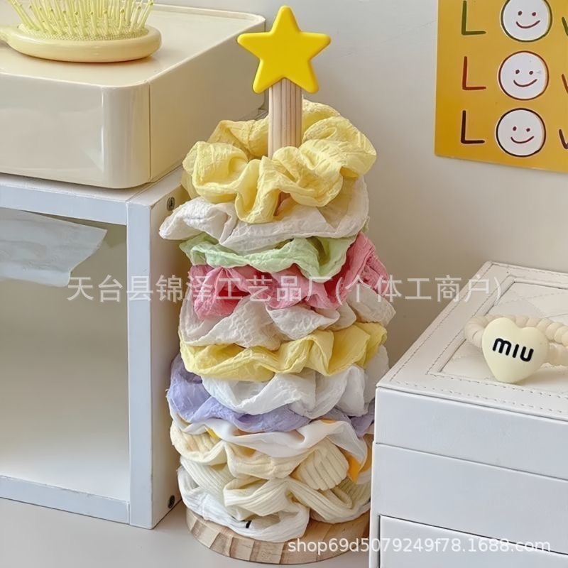 Factory Star Hair Tie Storage Display Rack Hairband Solid Wood Children's Hair Rope Shark Clip Storage Rack Wooden