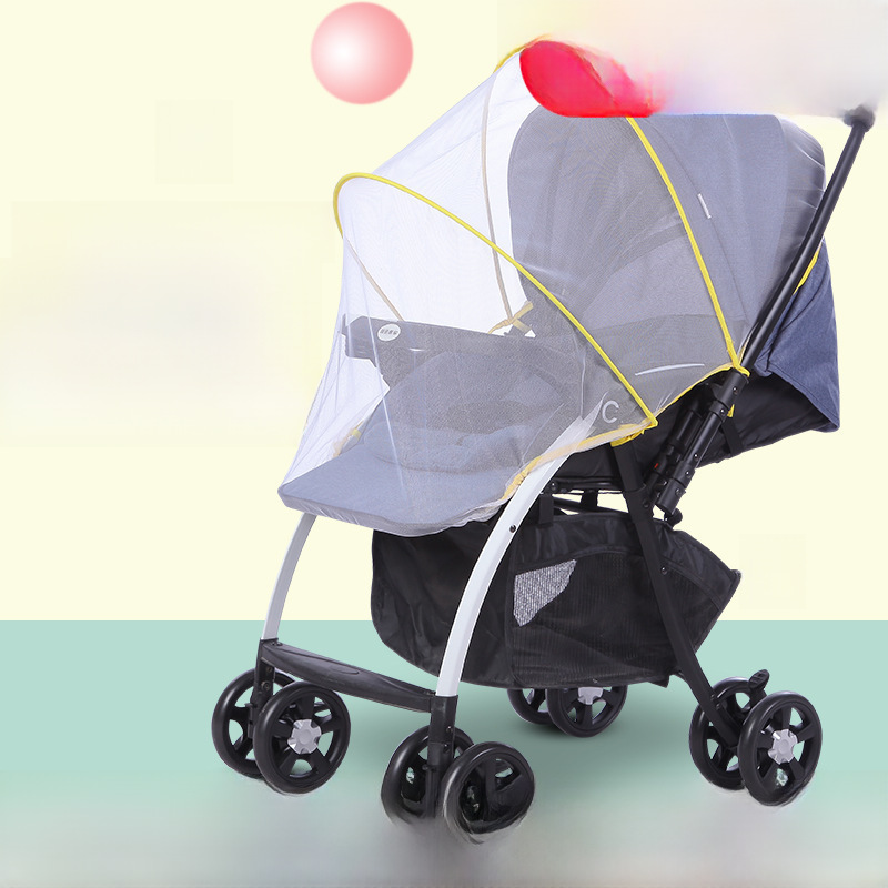 Baby stroller mosquito net full cover universal increase encryption baby children high landscape UV protection baby mosquito net