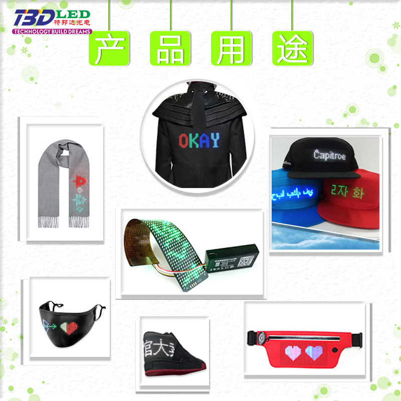 Led Flexible Display Hat Screen Led Display Flexible Mobile Phone Send Led Screen Backpack Led Flexible Screen