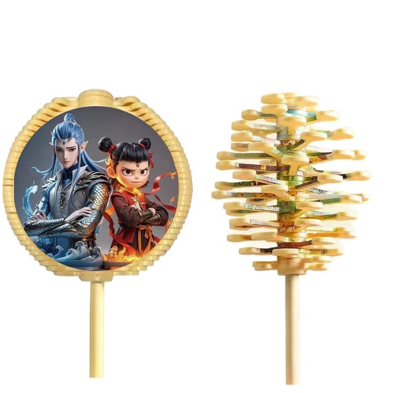 Fibonacci Spiral Tree Face Rotating Lollipop Ornament, Zhan Zhan, Various Small Toys for Children to Relieve Stress