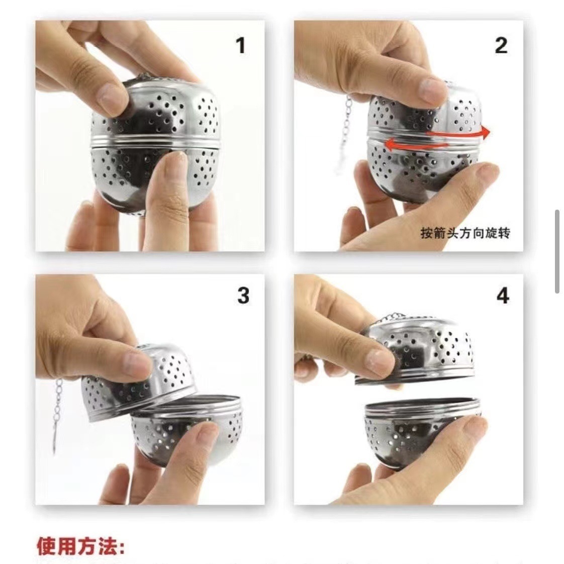 Stainless Steel Tea Ball Egg Type Tea Maker Weibao Tea Leak Hot Pot Marinated Ball Kitchen Gadget Seasoning Ball Manufacturers