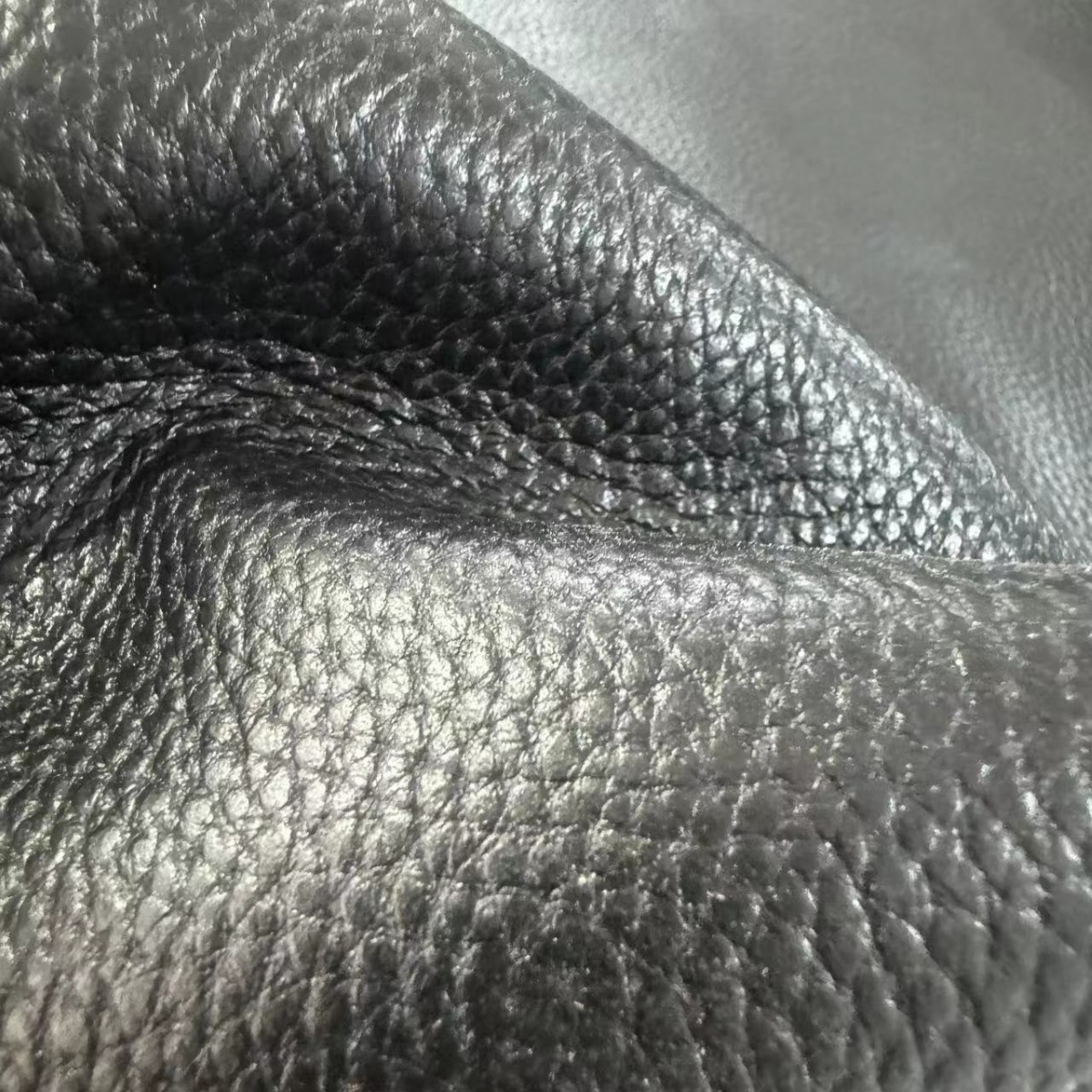 Top layer cowhide leather top layer litchi pattern large litchi pattern pressure wrestling pattern large size DIY real cowhide