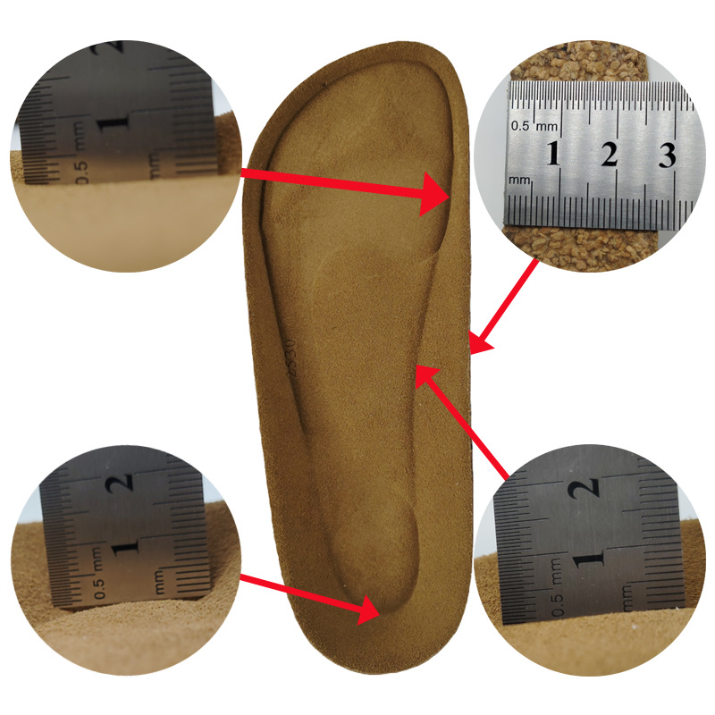 2206 Factory Direct Sales High Quality Latex Cork Linen Midsole Cowhide Leather Ready for Order