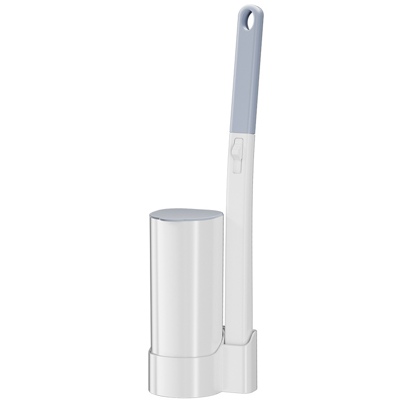 Disposable Toilet Brush Bathroom Cleaning Brush with Replaceable Brush Head, Dirt-Free Cleaning Tool