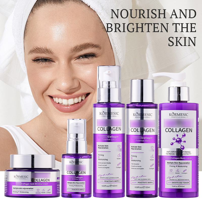 Kormesic Collagen Five-Piece Facial Skin Care Skincare Series Cross-Border Export Manufacturers Wholesale
