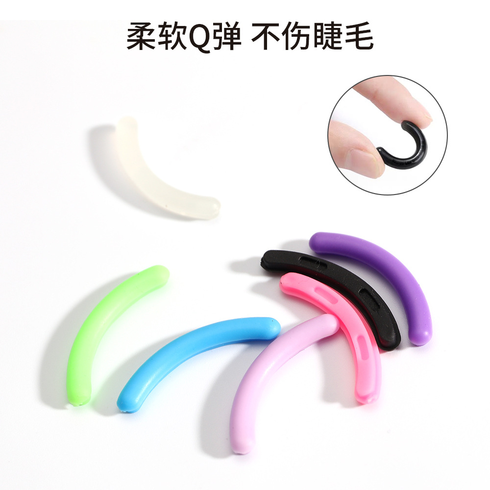 Eyelash Curler Replacement Strip, Universal Elasticity, Not Easy to Break, Does Not Damage Eyelashes, Rubber and Plastic Silicone Strip, Eyelash Curler Strip